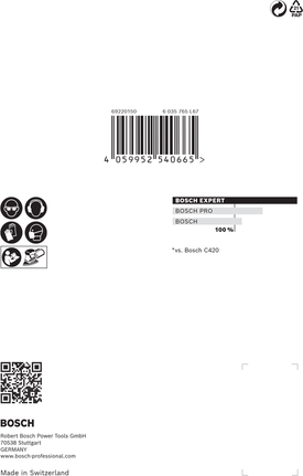 Δίχτυ λείανσης Bosch EXPERT M480 100 x 150 mm 10 τεμάχια.