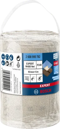 Ρολό διχτυού λείανσης Bosch EXPERT M480 93 mm × 5 m P240.