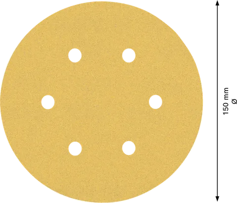 Δίσκος γυαλόχαρτου Bosch EXPERT C470 150mm με 6 τρύπες.