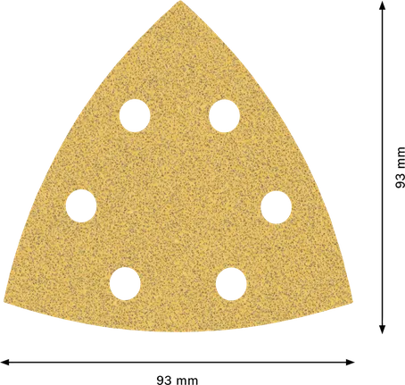 Γυαλόχαρτο Bosch EXPERT C470 93 mm G60 με 6 τρύπες.