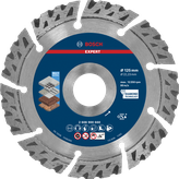 Δίσκος κοπής με διαμάντι πολλαπλών υλικών Bosch EXPERT 125 mm.