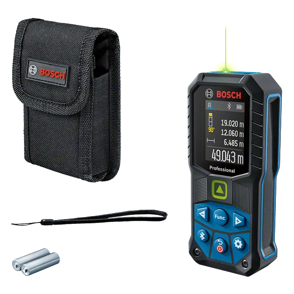Μέτρο λέιζερ Bosch GLM 50-27 CG με θήκη και μπαταρίες.