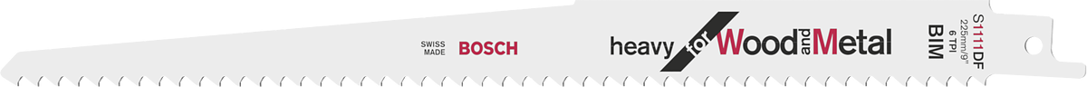 Λάμα πριονιού βαρέως τύπου Bosch για ξύλο και μέταλλο.