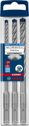 Σετ τρυπανιών Bosch Expert SDS plus-7X 3 τεμαχίων 6/8/10 mm.