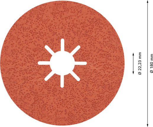 Δίσκος κεραμικών ινών Bosch EXPERT R782 Prisma 180 mm, κόκκωση 36.