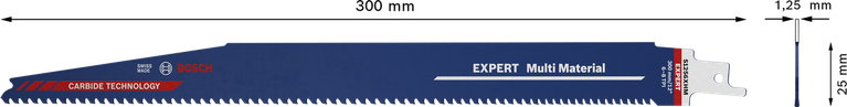 Λάμα σπαθόπριον Bosch EXPERT Multi Material 300mm.