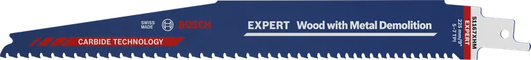 Λάμα πριονιού κατεδάφισης Bosch EXPERT Wood with Metal, δόντια καρβιδίου.
