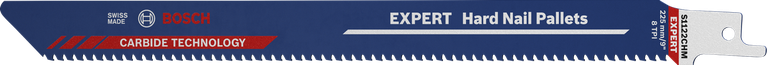 Παλέτες σκληρών καρφιών Bosch EXPERT, παλινδρομική λάμα πριονιού 225 mm.
