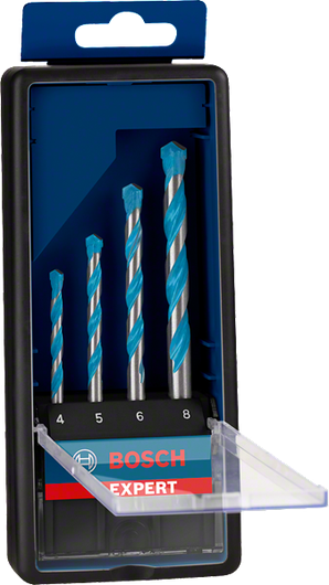 Σετ τρυπανιών Bosch MultiConstruction 4/5/6/8 mm.