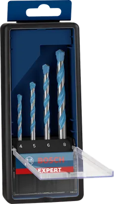 Σετ τρυπανιών Bosch MultiConstruction 4/5/6/8 mm.