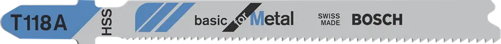 Λάμα σέγας Bosch T118A για κοπή μετάλλου.