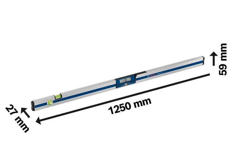 Ψηφιακό κλισιόμετρο Bosch GIM 120 με οθόνη LCD.