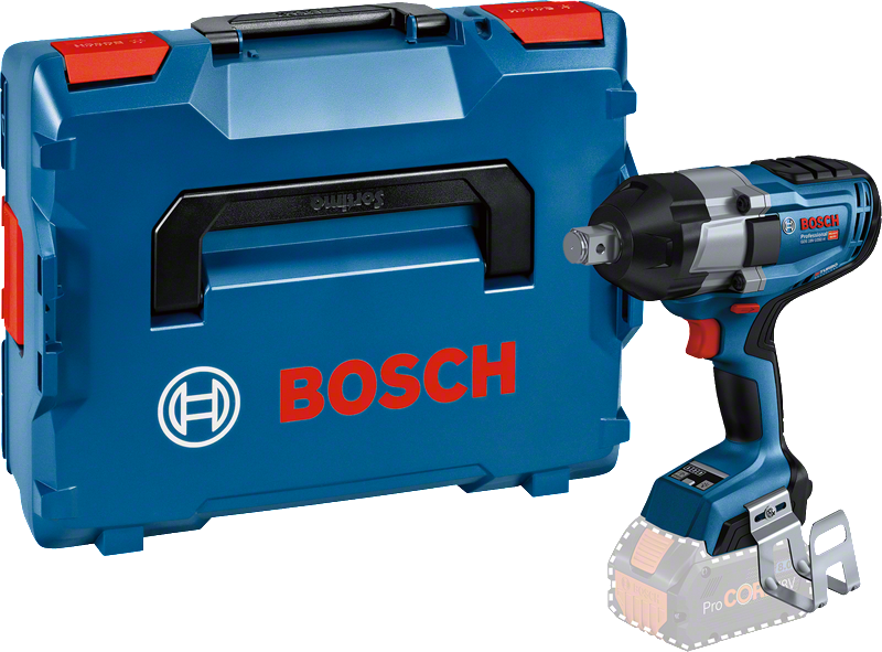 Ασύρματο κρουστικό κλειδί Bosch GDS 18V-1050 H με θήκη μεταφοράς.