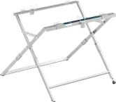 Πτυσσόμενη βάση πριονιού Bosch GTA 560 για σταθερή στήριξη του εργαλείου.