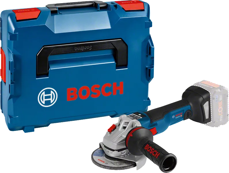 Ασύρματος γωνιακός λειαντήρας Bosch GWS 18V-10 SC με θήκη.