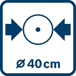 Διάμετρος δίσκου 40 cm