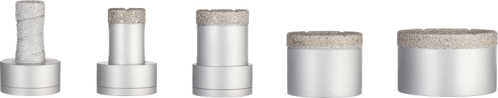 Σετ κοπτικών πυρήνα Bosch PRO Ceramic dry X-Lock, 5 μεγέθη.