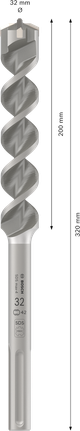 Bosch PRO SDS max-4 Κρουστικό τρυπάνι 32x200x320 mm.