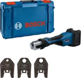 Ασύρματη πρέσα Bosch 18V-32 με θήκη και σιαγόνες.