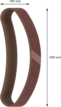 Ταινία λείανσης Bosch PRO X440 100x690mm κόκκωση 40.