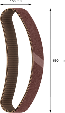 Ταινία λείανσης Bosch PRO X440 100x690 mm G60.
