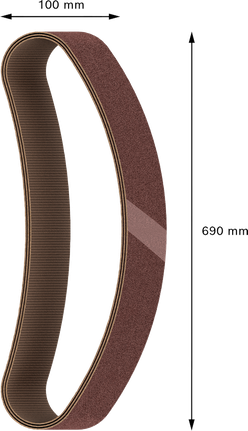 Ταινία λείανσης Bosch PRO X440 100 x 690 mm G80.