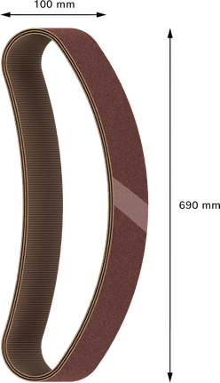 Ταινία λείανσης Bosch PRO X440 100x690 mm G100.