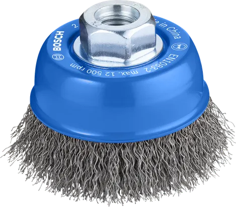 Βούρτσα καθαρισμού μετάλλων Bosch PRO 70mm για γωνιακούς λειαντήρες.