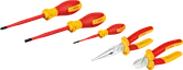 Σετ χειροκίνητων εργαλείων Bosch VDE, μικτό κιτ 5 τεμαχίων με μόνωση.