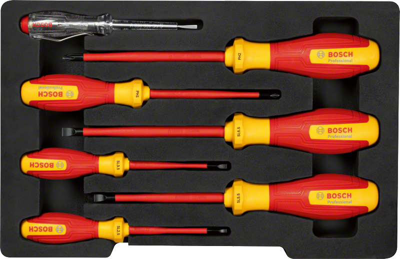 Σετ 7 τεμαχίων μονωμένων κατσαβιδιών VDE Bosch .