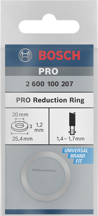 Δακτύλιος μείωσης Bosch PRO 25,4×1,2×20 mm.
