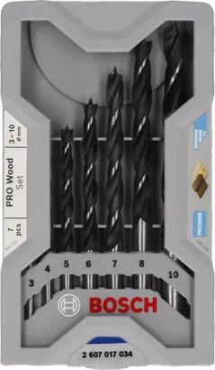 Σετ τρυπανιών Bosch PRO με μύτη ξύλου 7 τεμάχια.