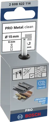 Βούρτσα καθαρισμού μεταλλικών άκρων Bosch PRO 15×0,2 mm.