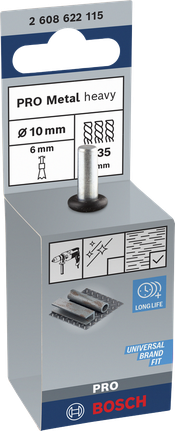 Βούρτσα Bosch PRO Metal με βαριά άκρα 10 x 0,35 mm.