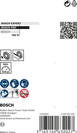Τροχός από ανοξείδωτο ατσάλι Bosch PRO 70 x 0,3 mm από καθαρό σύρμα.