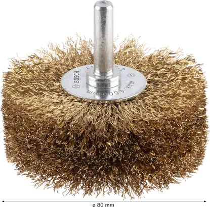 Τροχός Bosch PRO Wood clean Wire, διαμέτρου 80 mm.