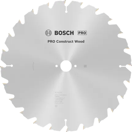 Κυκλική πριονόλαμα Bosch PRO Construct Wood, 24 δόντια.