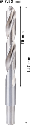Τρυπάνι HSS-Co από ανοξείδωτο ατσάλι Bosch PRO 7,8 mm, με σπείρωμα.