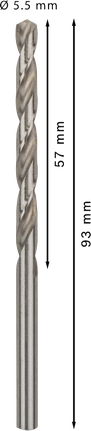 Bosch PRO Metal HSS-G τρυπάνι 5,5 mm με σπείρωμα.