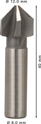 Φρέζα φρεζαρίσματος Bosch PRO Steel HSS 12 x 40 mm.