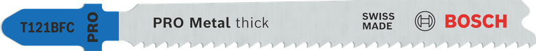 Λάμα σέγας Bosch PRO Metal με χοντρό πάχος T121BFC για κοπή μετάλλου.