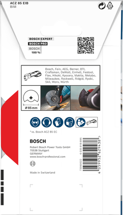 Λάμα πολυεργαλείου Bosch PRO ACZ 85 EIB 85 mm.