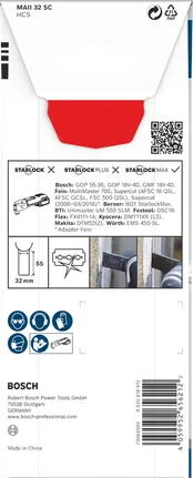 Λάμα πολυεργαλείου Bosch PRO MAII 32 SC 32×55 mm.