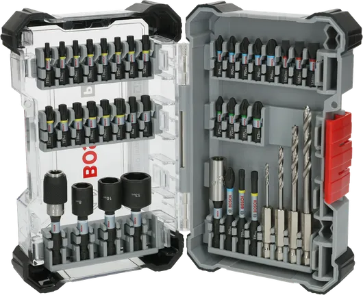 Σετ Ξύλου Bosch PRO Impact Wood 40 τεμαχίων με ποικιλία μυτών.