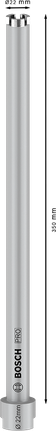 Κόφτης πυρήνα Bosch PRO ξηρός 22x350 mm G 1/2 ίντσας.