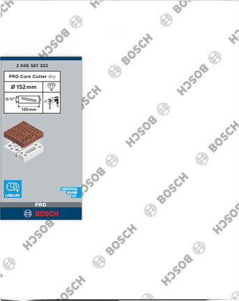 Κόφτης πυρήνα Bosch PRO ξηρός 152×150 mm.