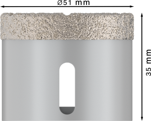 Κεραμικός κόφτης ξηρού πυρήνα Bosch PRO 51x35mm X-Lock.