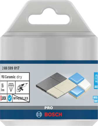 Κεραμικός κόφτης ξηρού πυρήνα Bosch PRO 55×35 mm X-Lock.