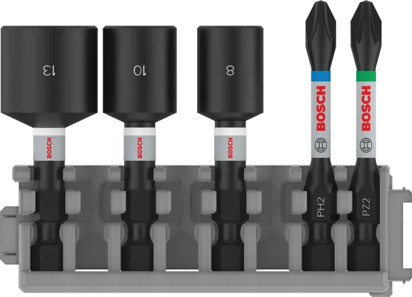 Σετ κρούσης Bosch PRO με καρυδάκια και μύτες, 50 mm.