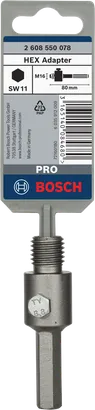 Εξαγωνικός προσαρμογέας Bosch PRO M16 80 mm.